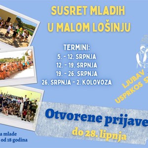 Otvorene prijave za Susrete mladih u Malom Lošinju